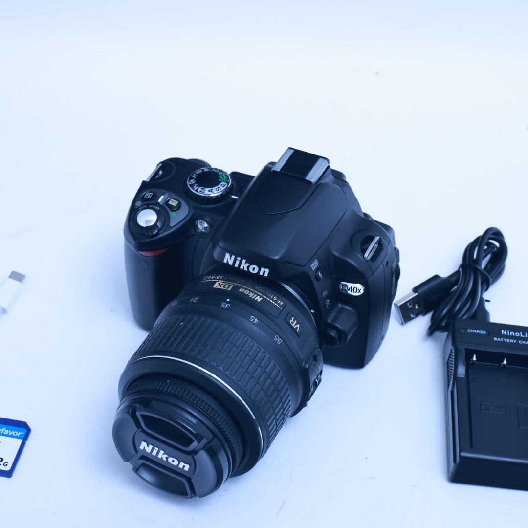 Nikon D40X 一眼レフデジタルカメラ 電池 充電器 標準レンズ付