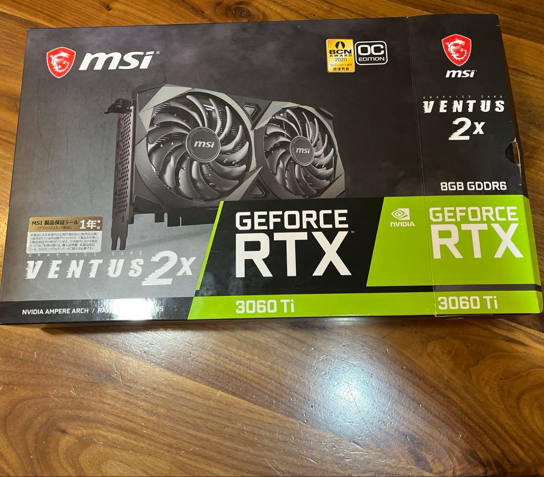 グラフィックボード・グラボ・ビデオカード msi ventus 2x RTX 3060Ti
