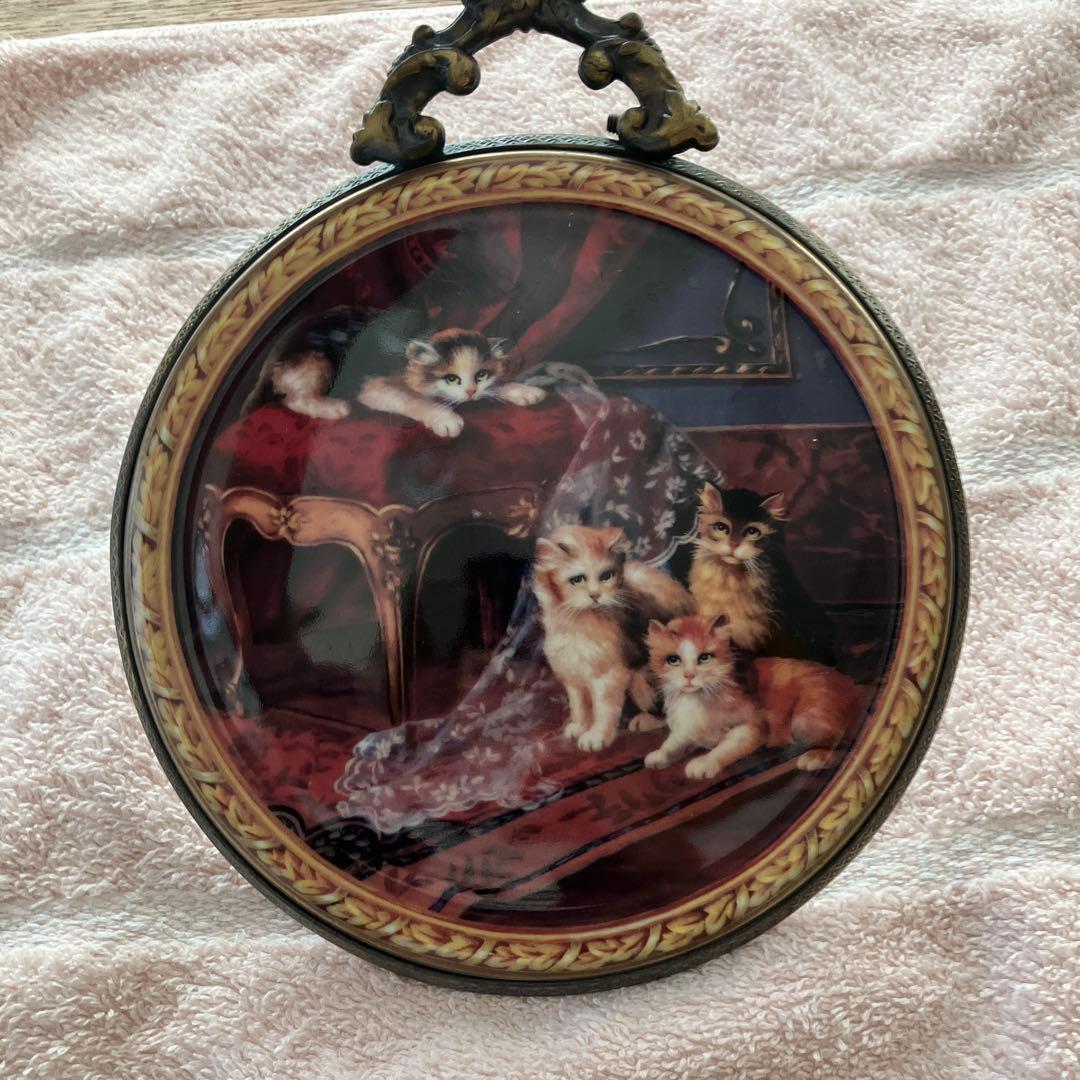 希少　猫マイセン 猫 壁掛け 飾り絵 プレート