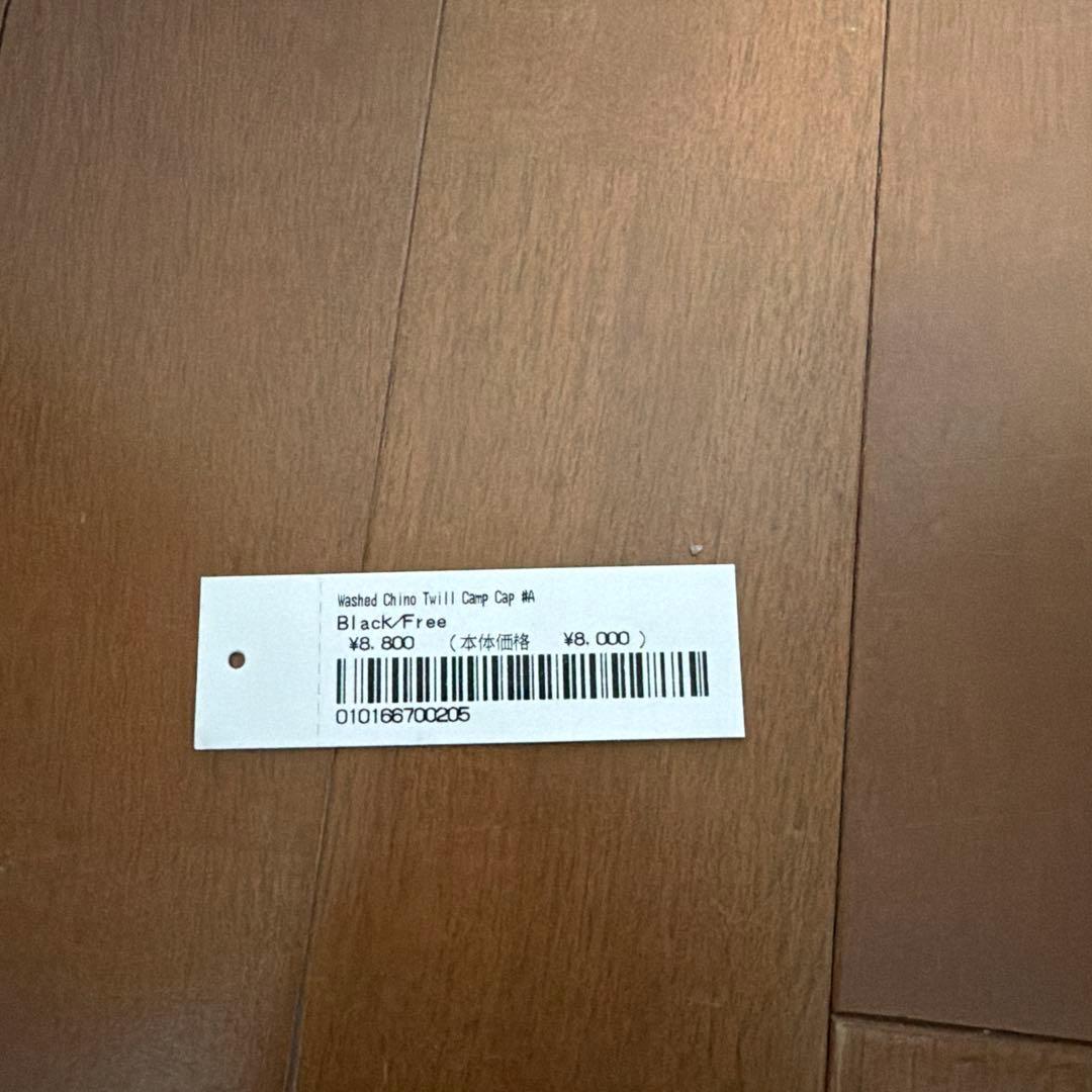 タグ付き Supreme Washed Chino Twill Camp Cap