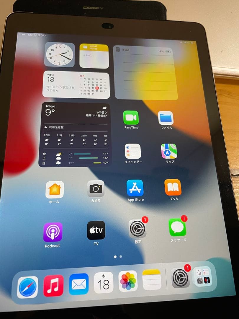 iPad Air2 9.7インチ シルバー セルラーモデル 64GB 動作確認済