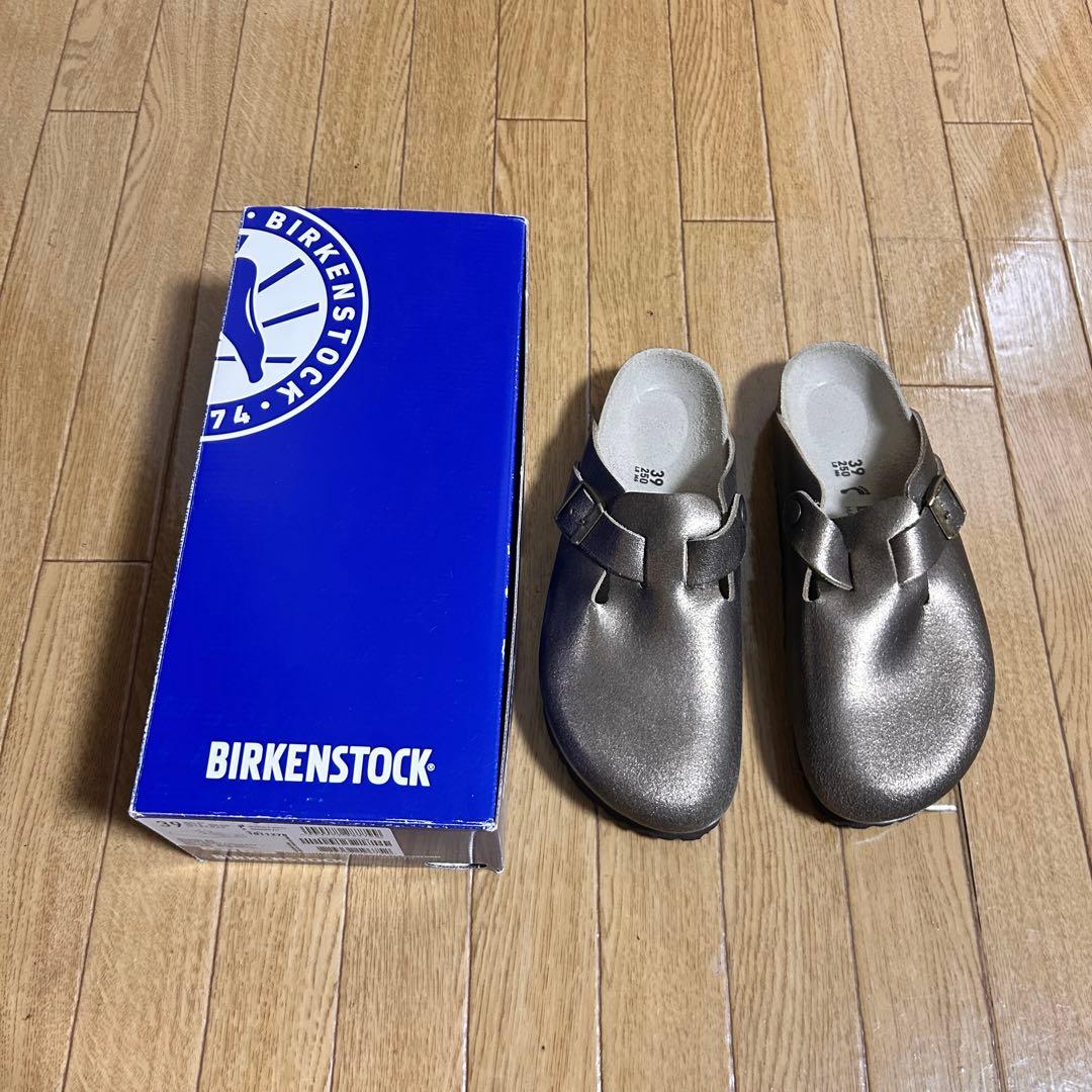 新品 BIRKENSTOCK BOSTON BS ボストン メタリック
