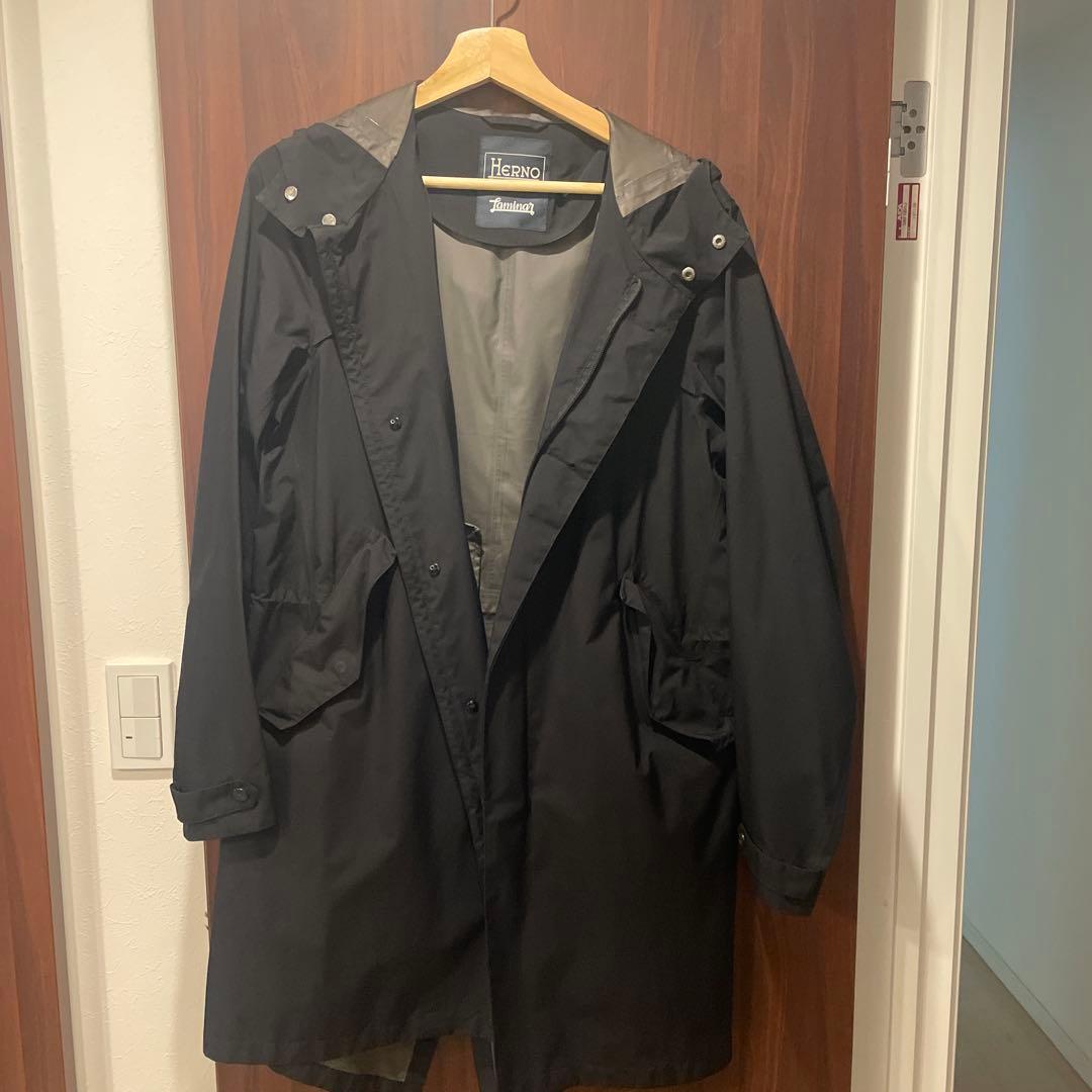Herno Laminar ブラック モッズコート