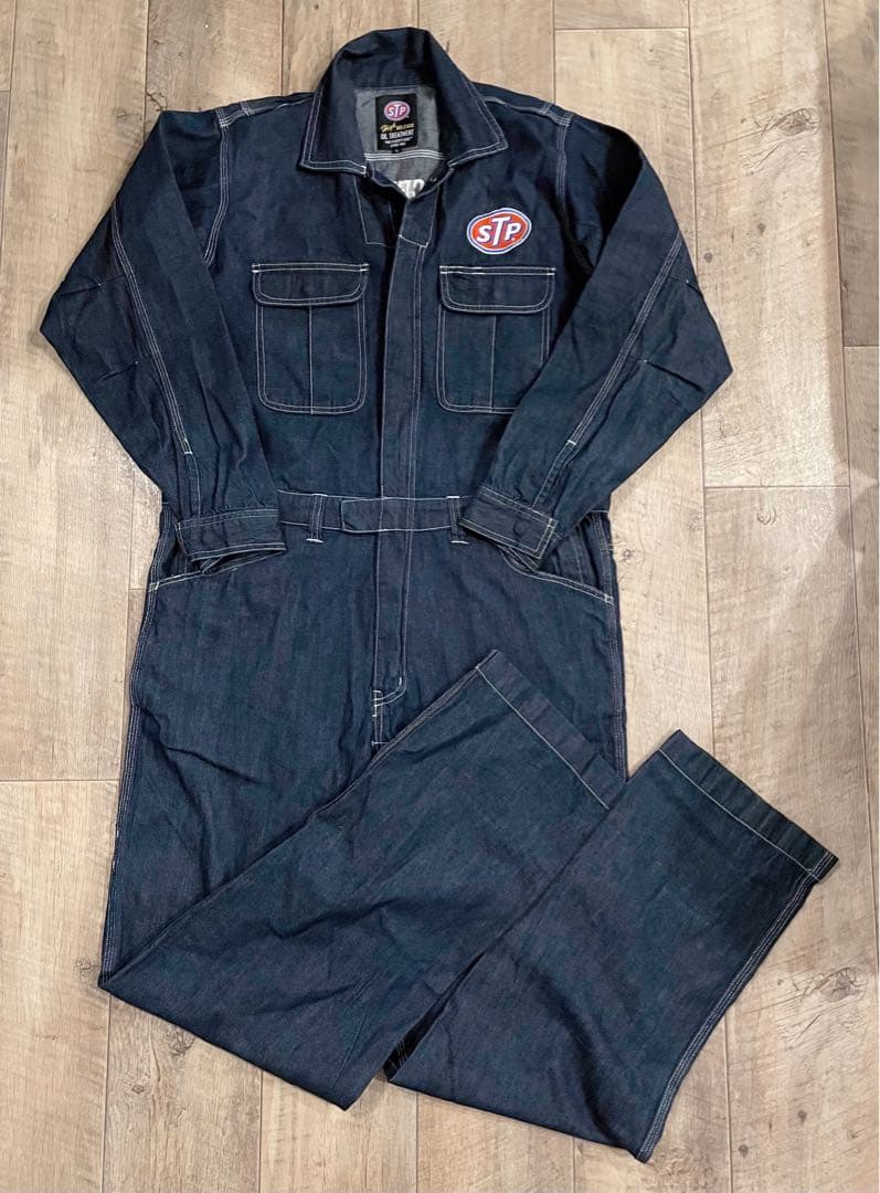 《STP》カバーオール オールインワン デニム