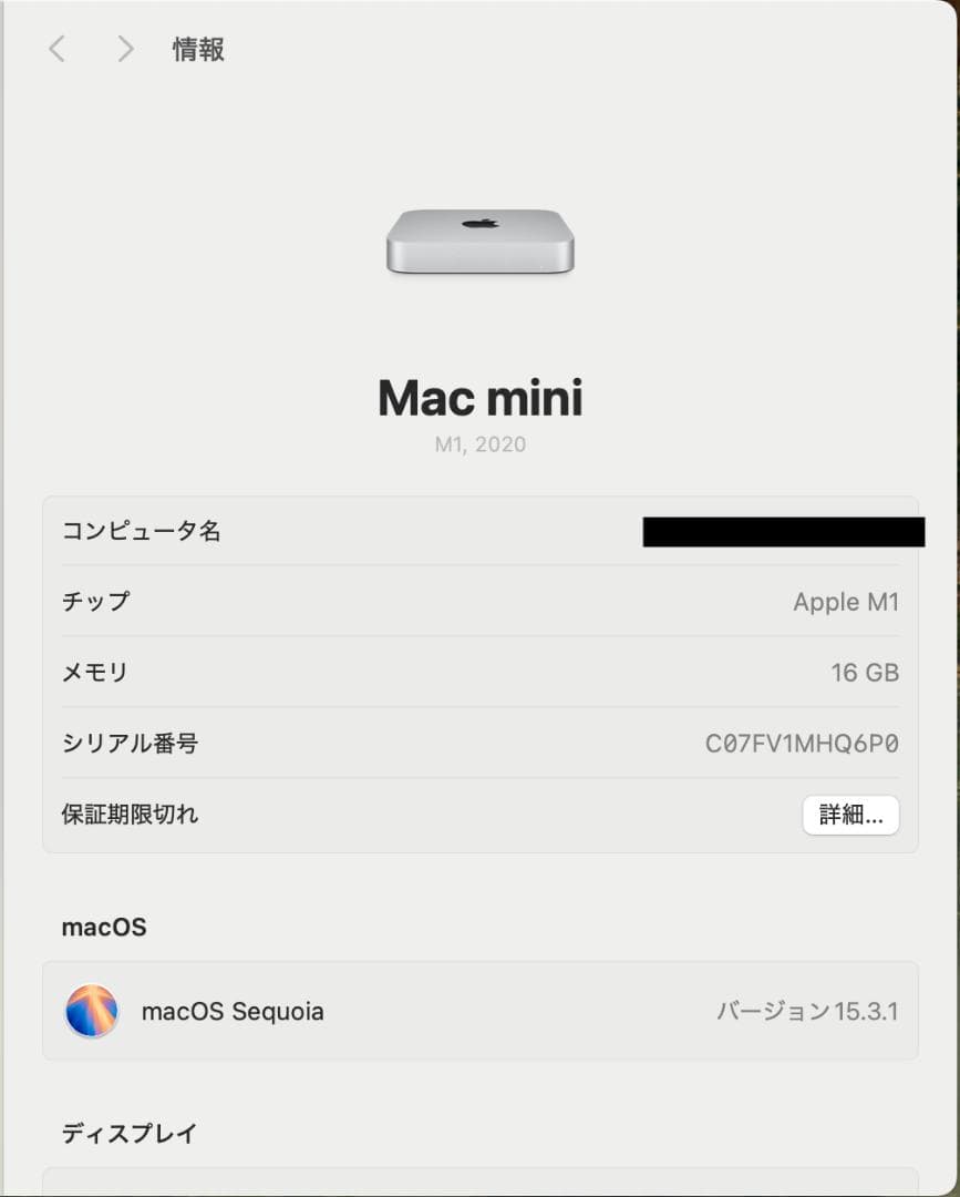 Mac mini M1 20205 16GB/512GB （箱なし・おまけ付）