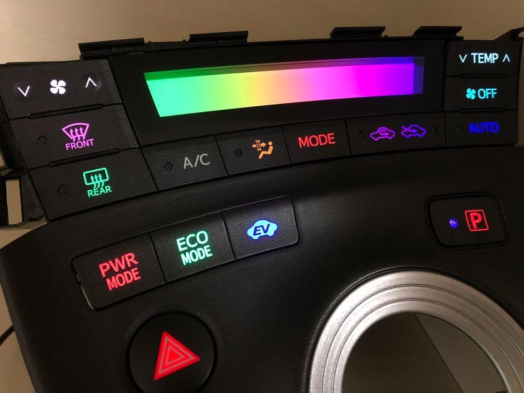 ラ*フ様 ZVW30 プリウス　前期　エアコンパネル　シフトパネル LED打ち替