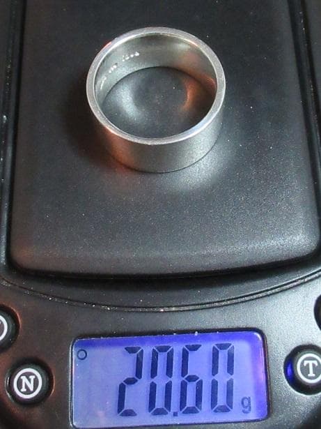 ■手作り■シルバー９５０特太平打ちリング２８.５号