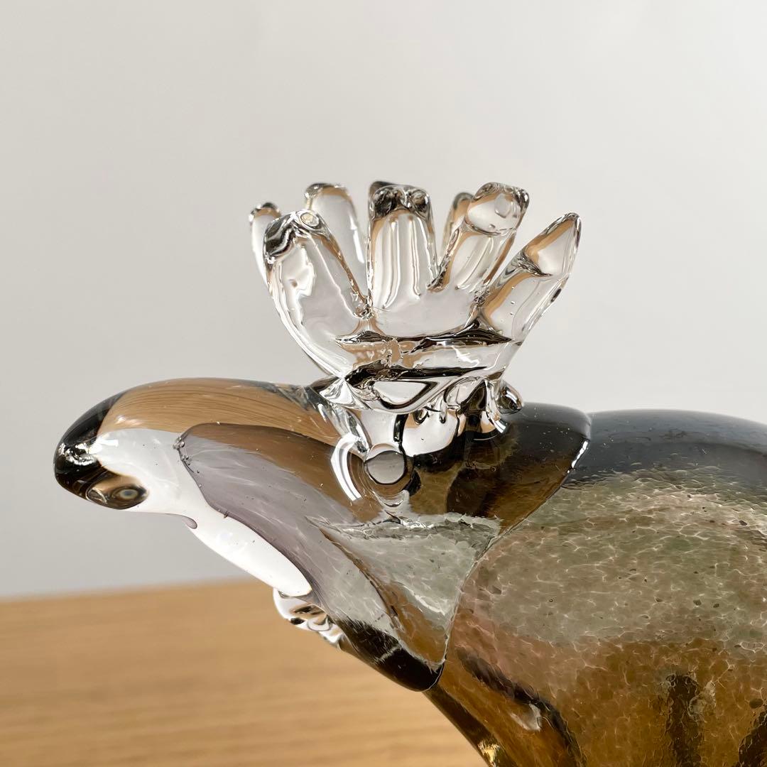 北欧ビンテージ Bianco Blu ガラス製 トナカイ セット 置物 オブジェ