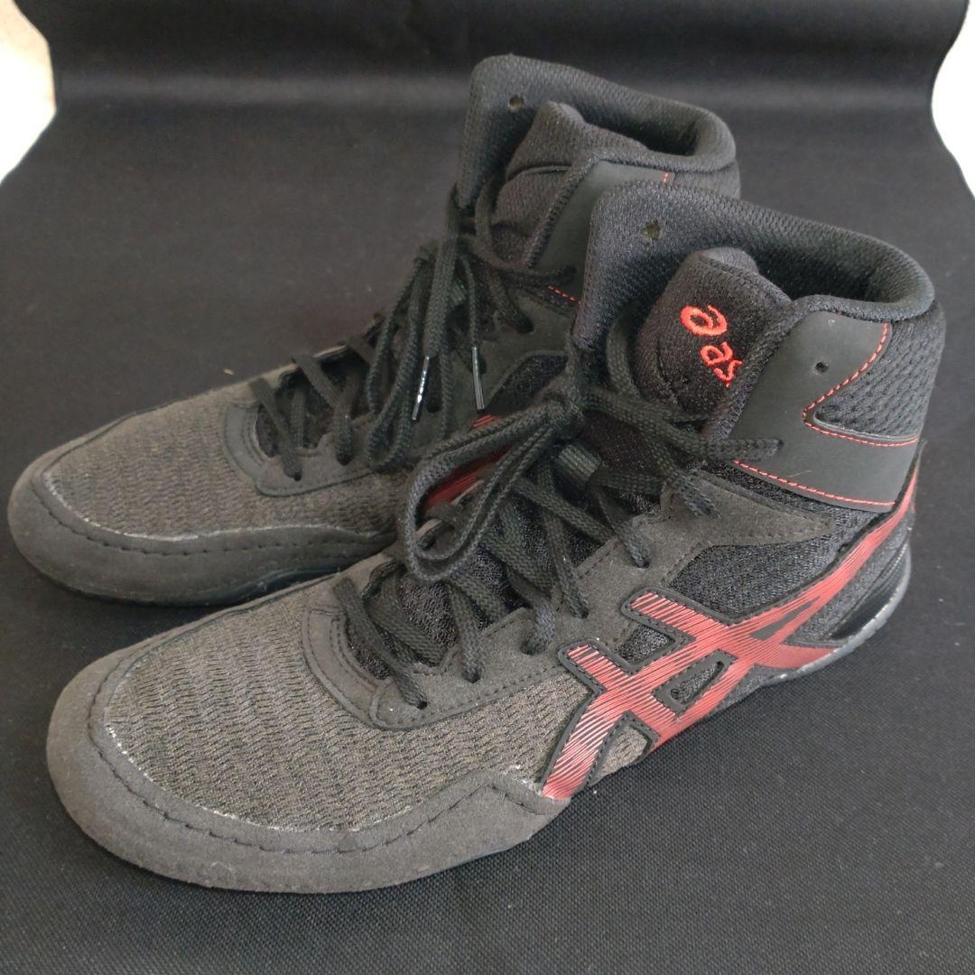 【美品】asics MATCONTROL 2 ブラックレッド 25.5センチ