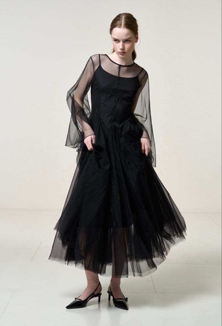 正規品 thetoe Bluebell Tulle Dress black S