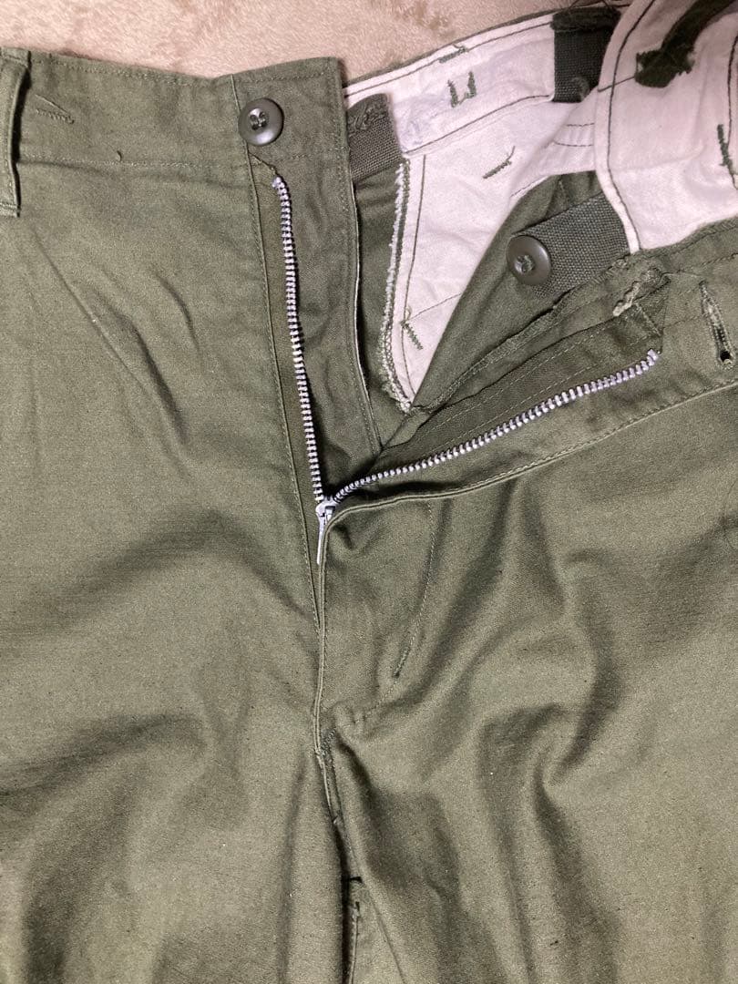 m65 初期　アルミジップ　フィールドパンツ　67年製