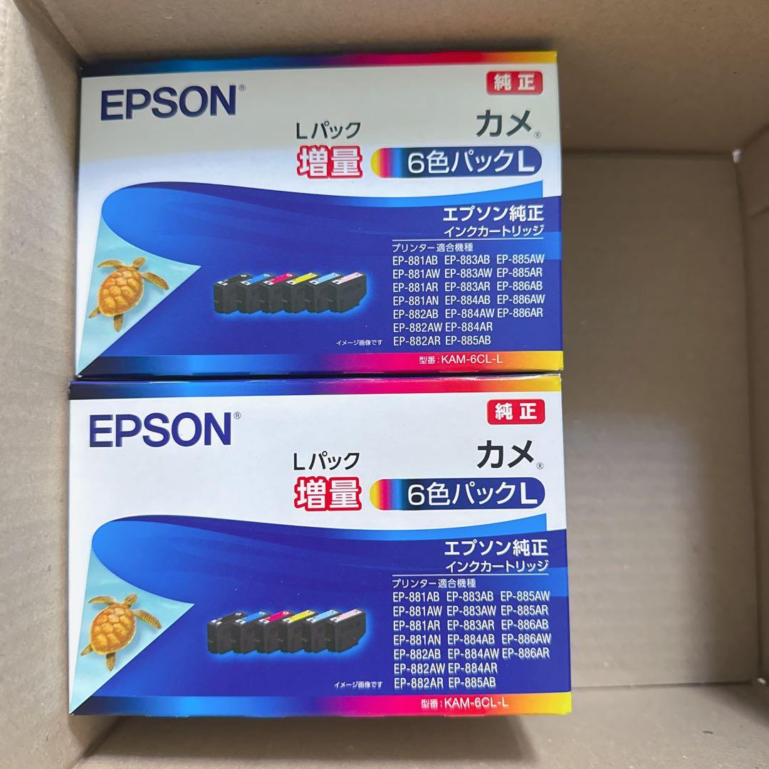 エプソン 純正 インクカートリッジ カメ KAM-6CL-L 6色パック（2個）