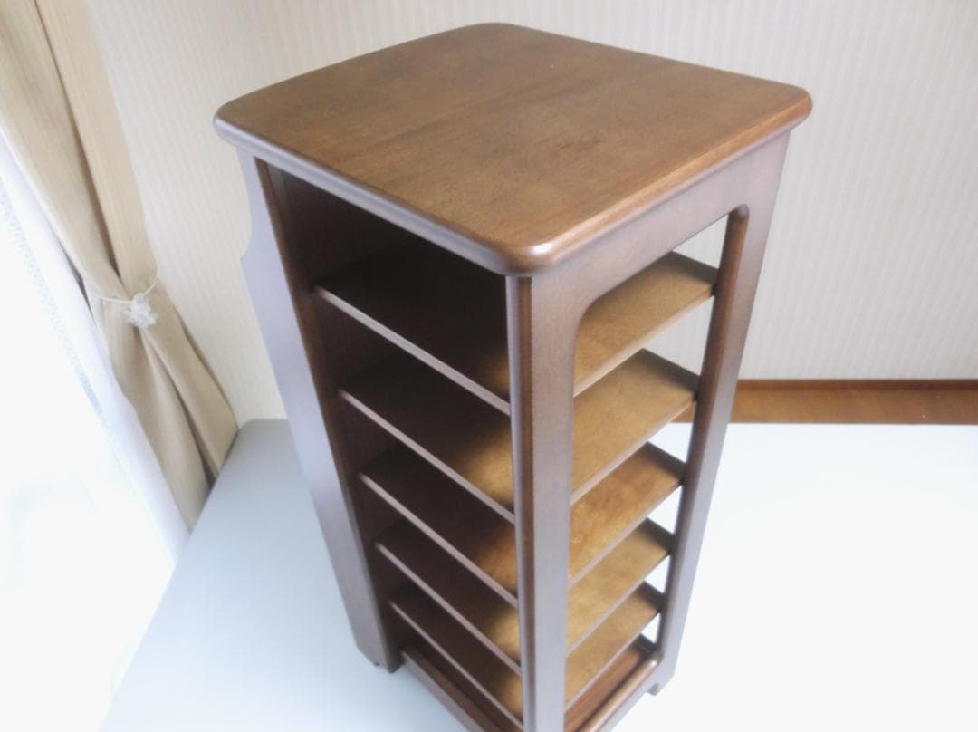 カリモク karimoku スリッパラック 木製4段チェスト 収納棚 レトロ