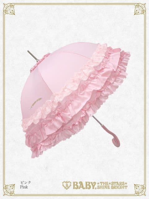 BABY, ピンク　新品 BABY Rococoアンブレラ