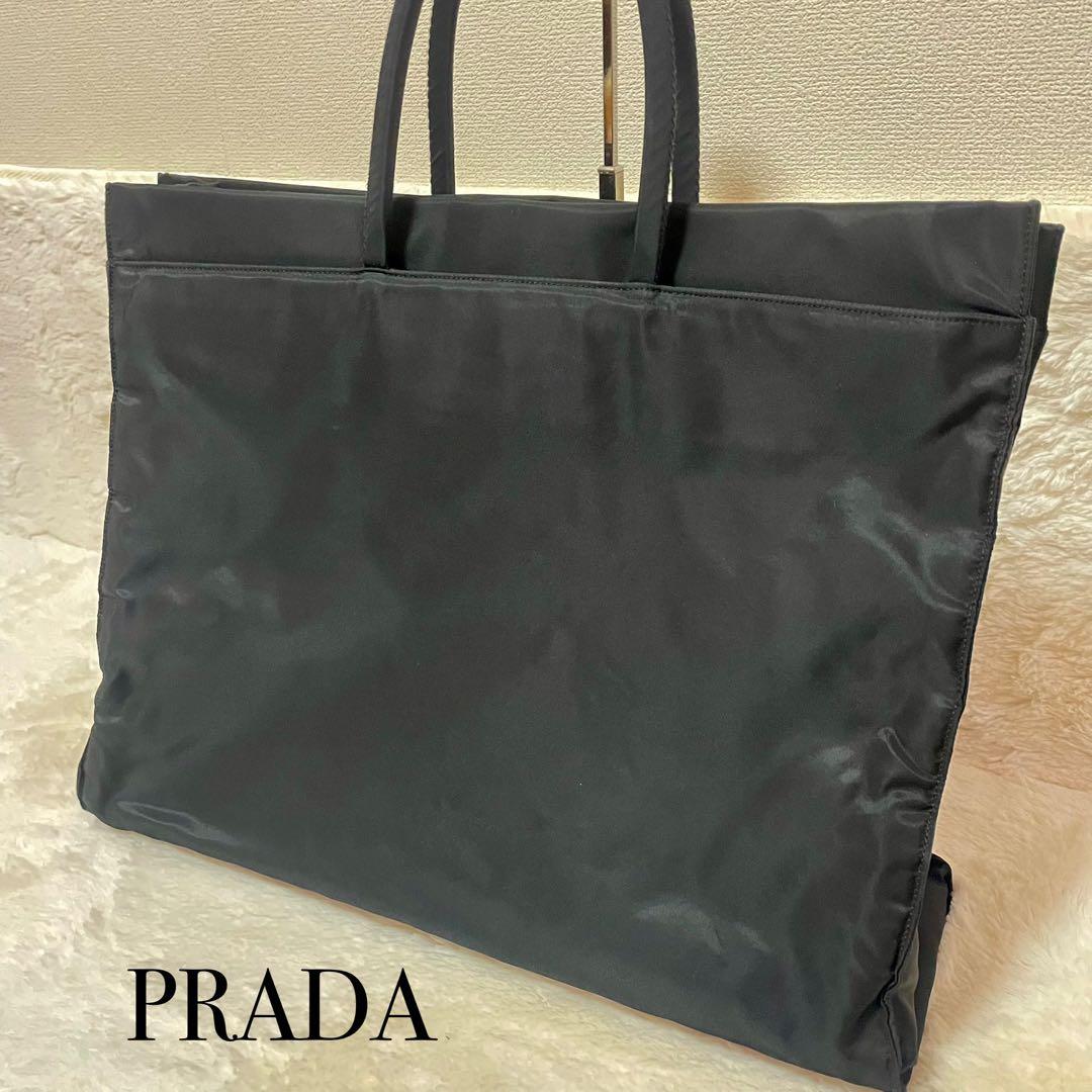 極美品‼️プラダ　PRADA ナイロン　トートバッグ　ビジネスバッグ　黒