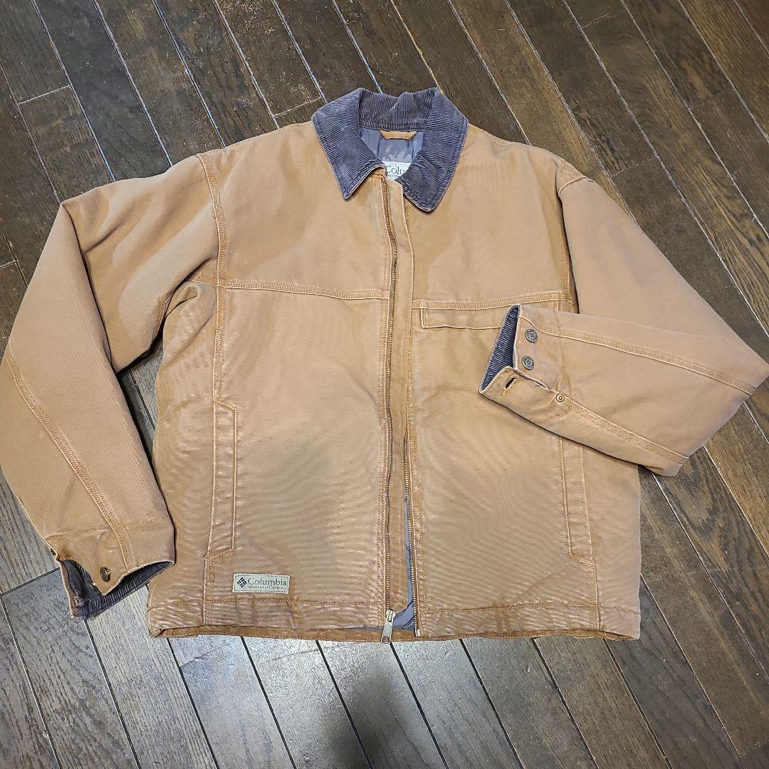 Columbia ブラウン ワークジャケット　M