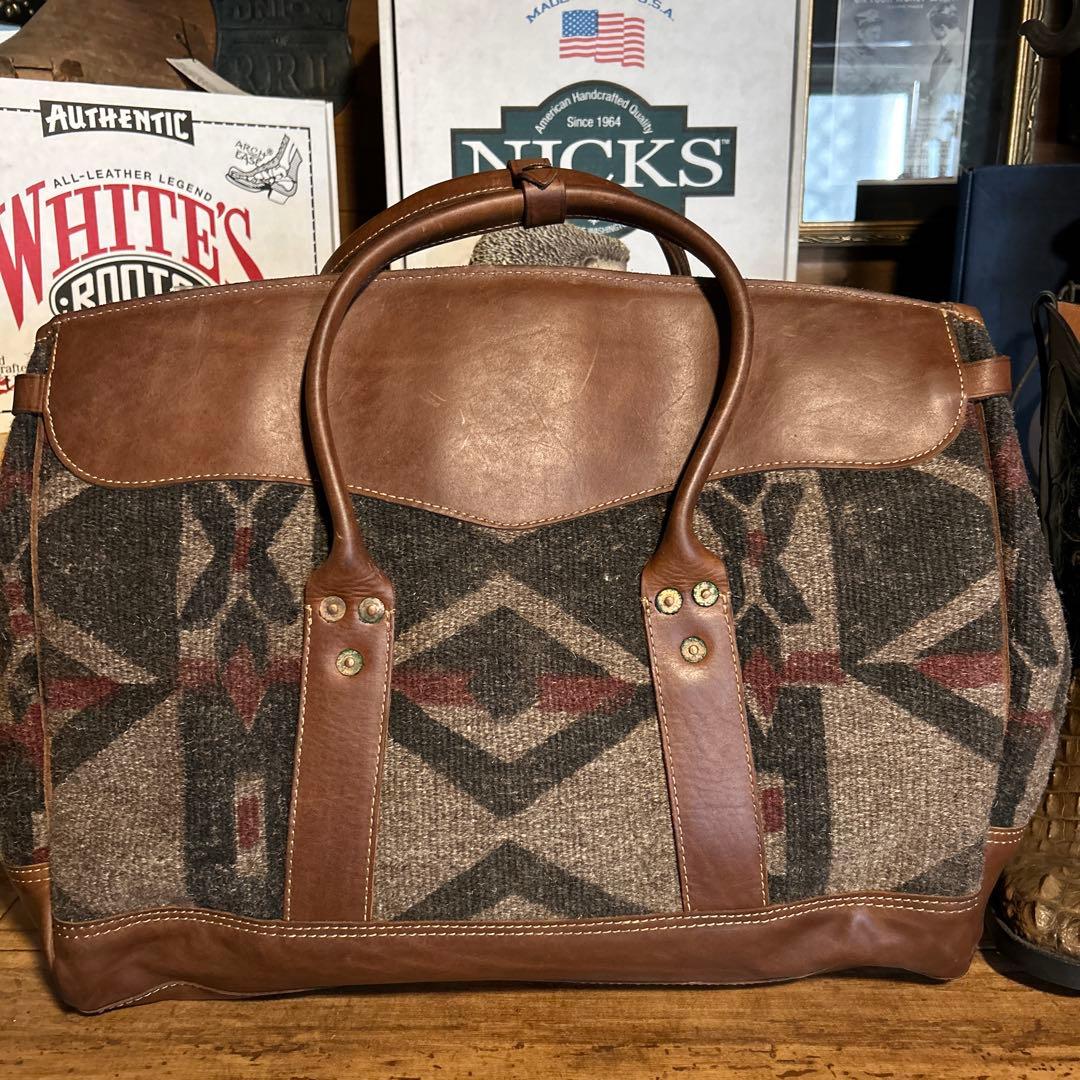 RRLハンドウーブン ボストン バッグ 未使用品 ネイティブ ラルフローレン