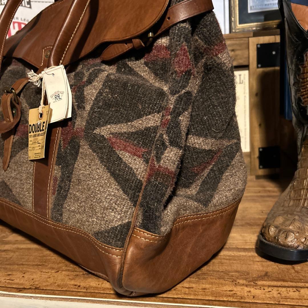 RRLハンドウーブン ボストン バッグ 未使用品 ネイティブ ラルフローレン