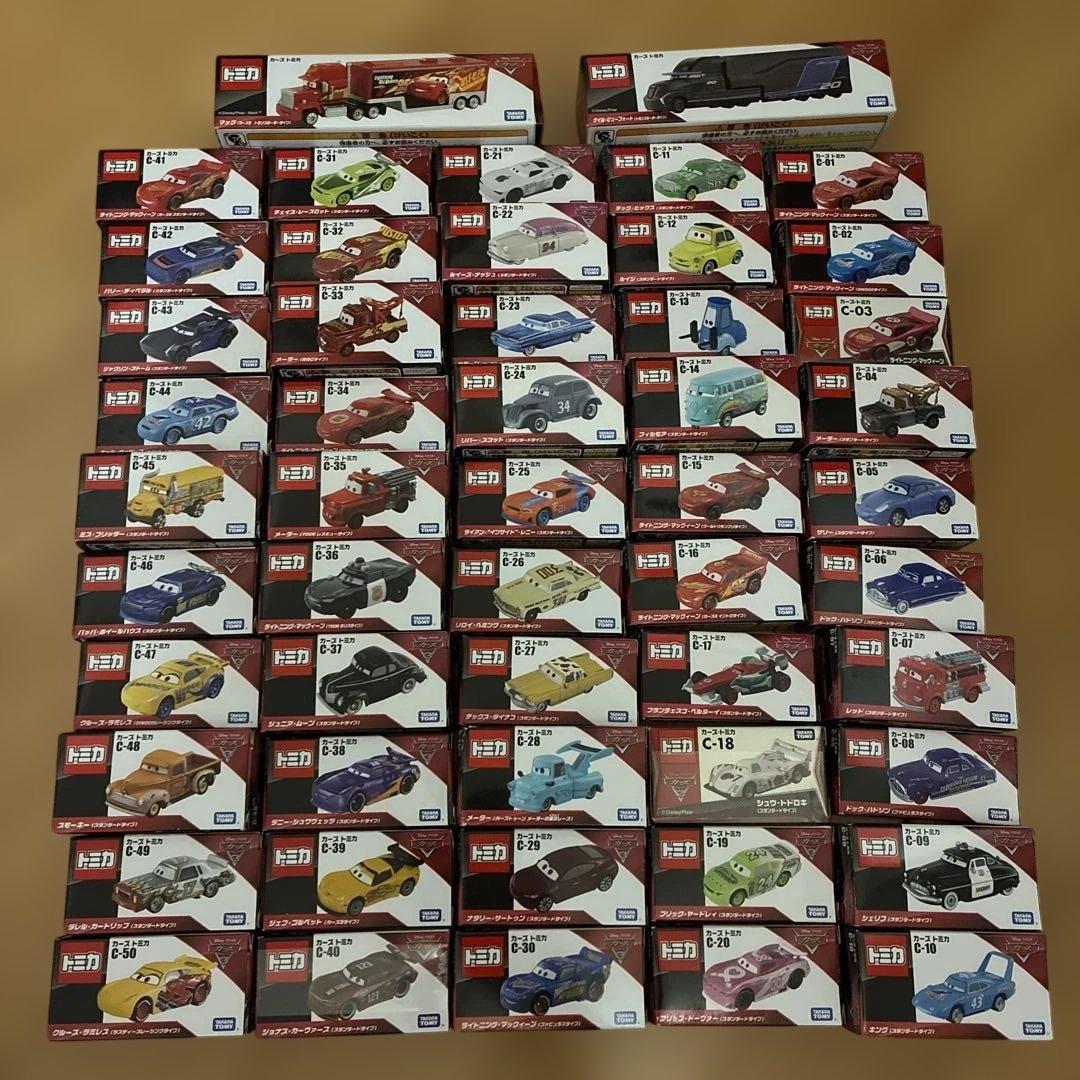 k*i様 トミカ　カーズ 52台セット　マックイーン J•P•ドライブ　廃盤品含