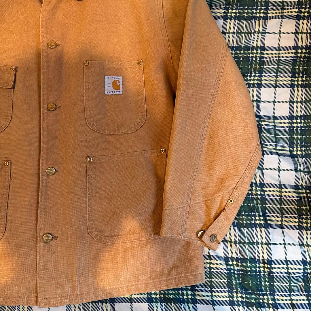 80s USA製 カーハート チョアコート 100周年