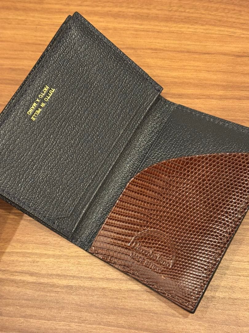 ラルコバレーノ　リザード　名刺入れ