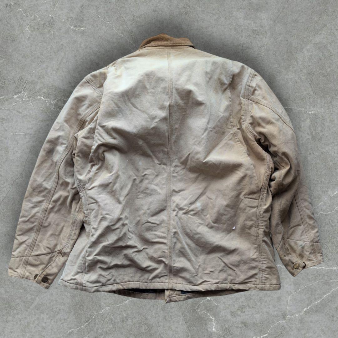 g*i様 カーハート　ダック生地　チョアコート　鬼フェード　L位　ブラウン　US