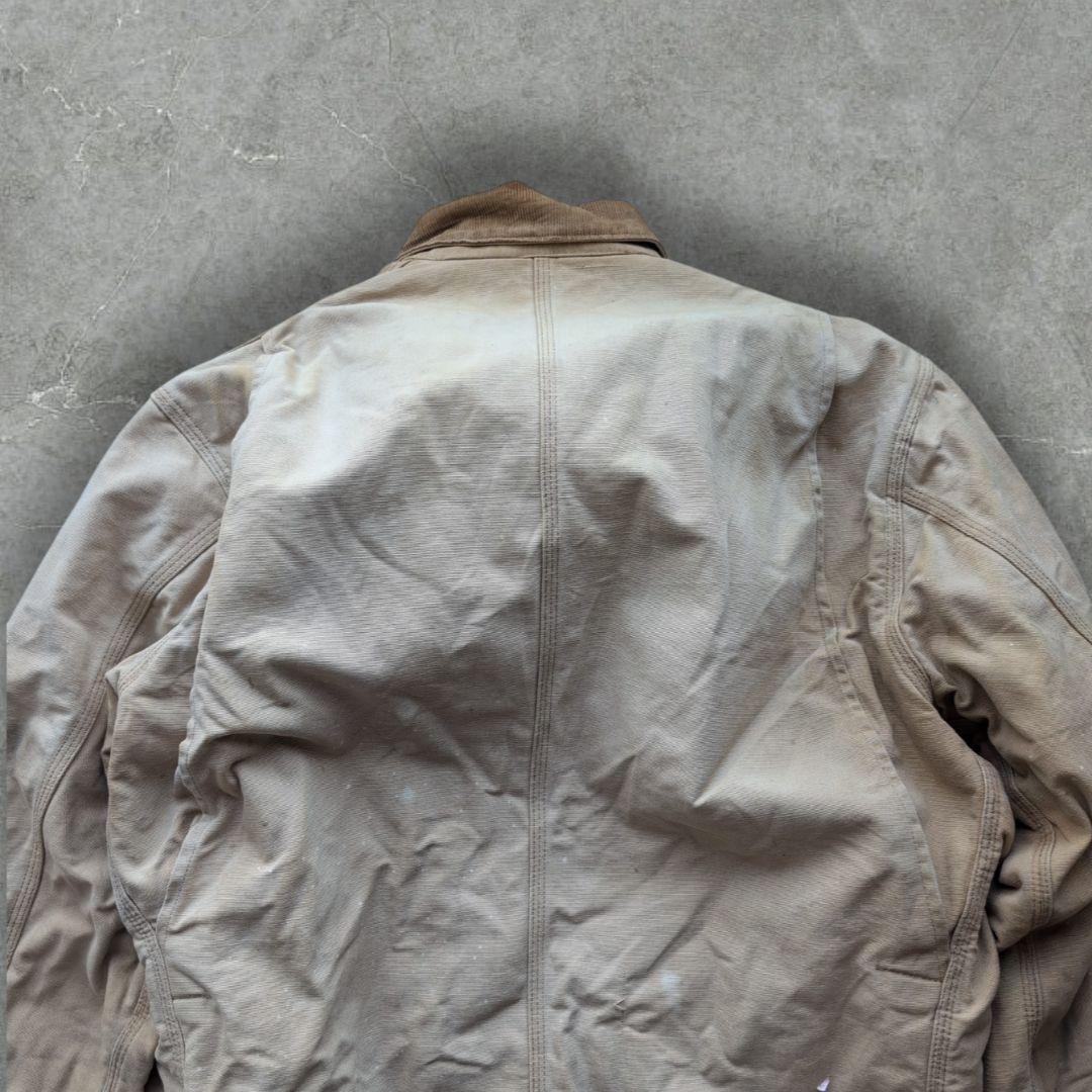 g*i様 カーハート　ダック生地　チョアコート　鬼フェード　L位　ブラウン　US