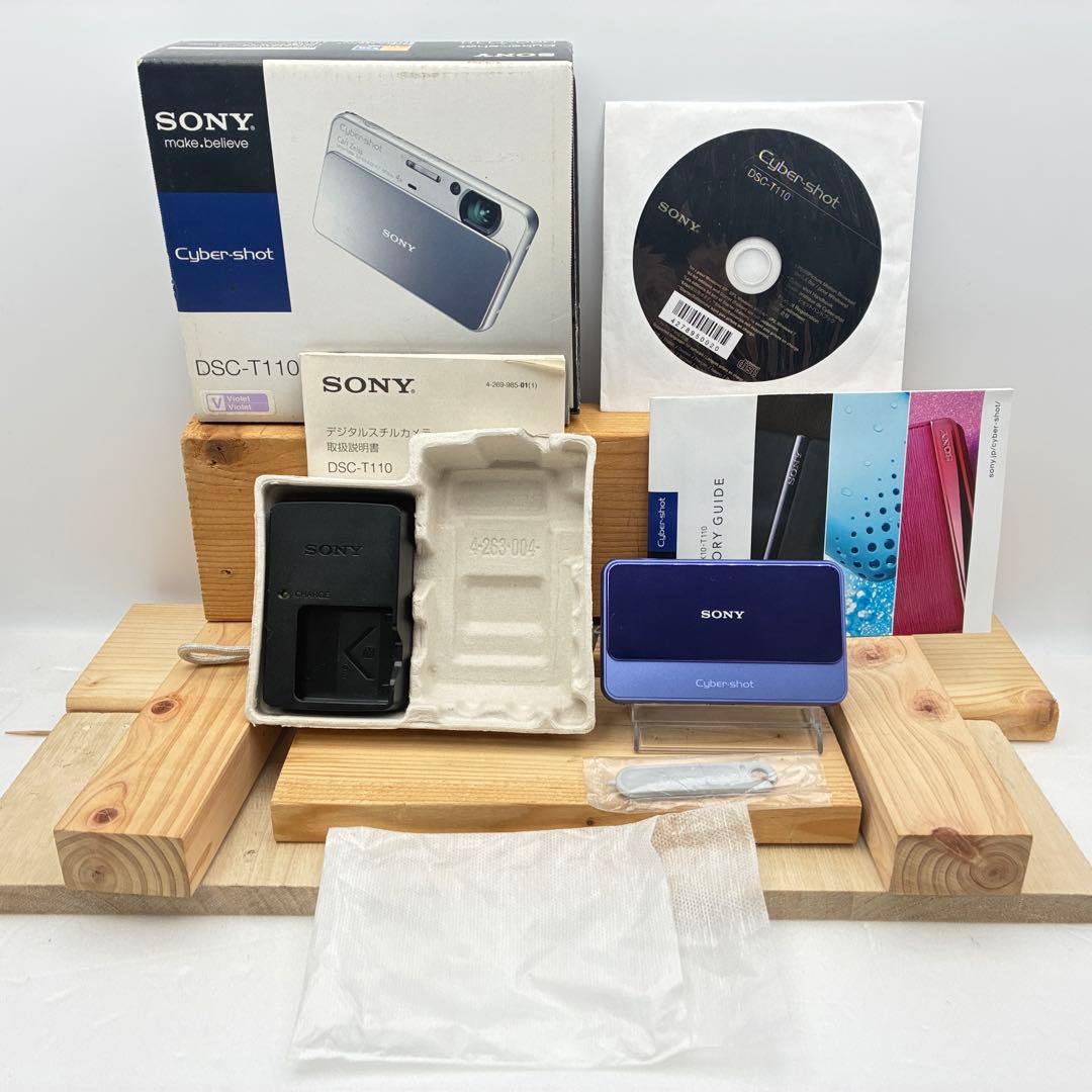 【動作品】SONY Cyber−Shot T DSC-T110 バイオレット