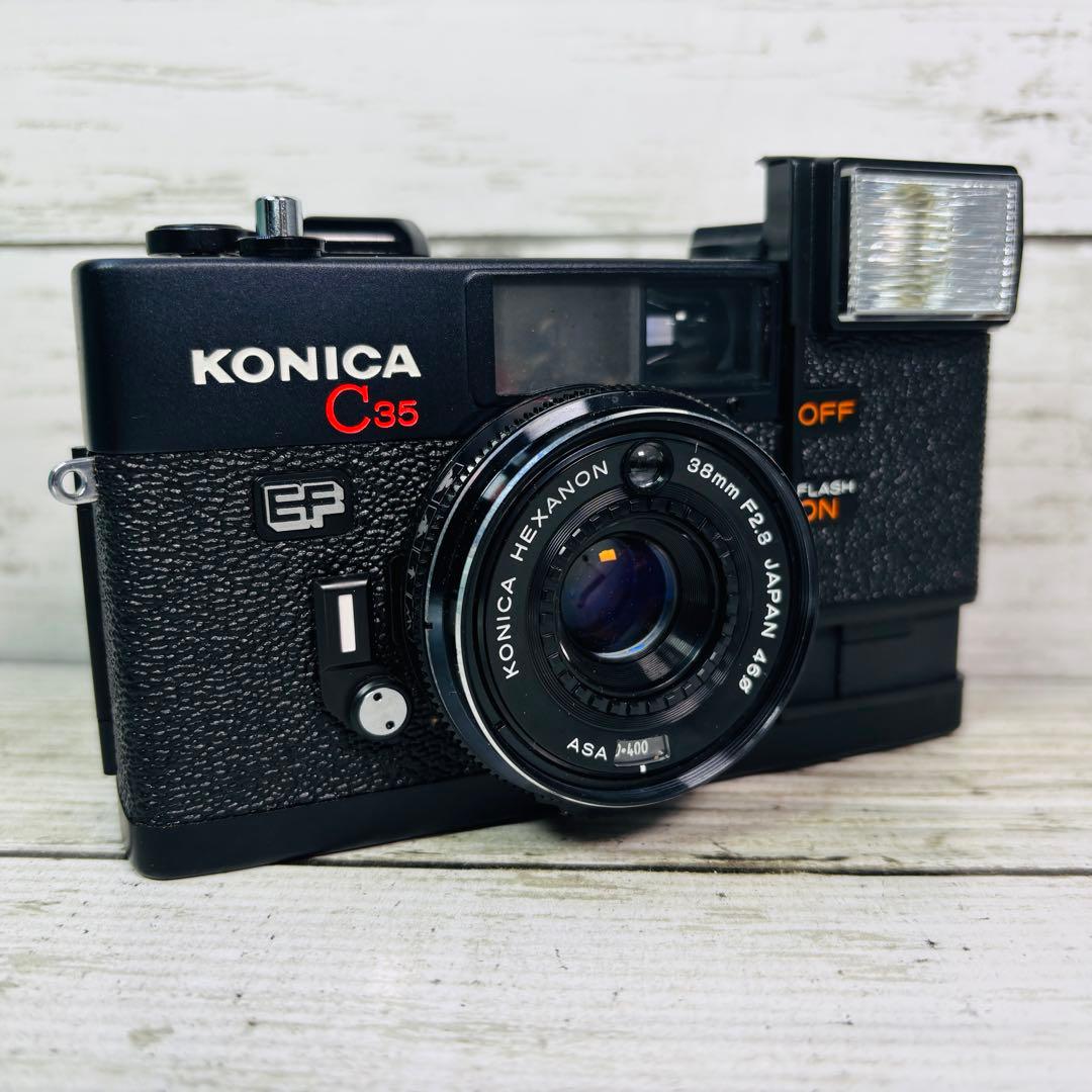 【動作良好】KONICA フィルムカメラ C35 EF
