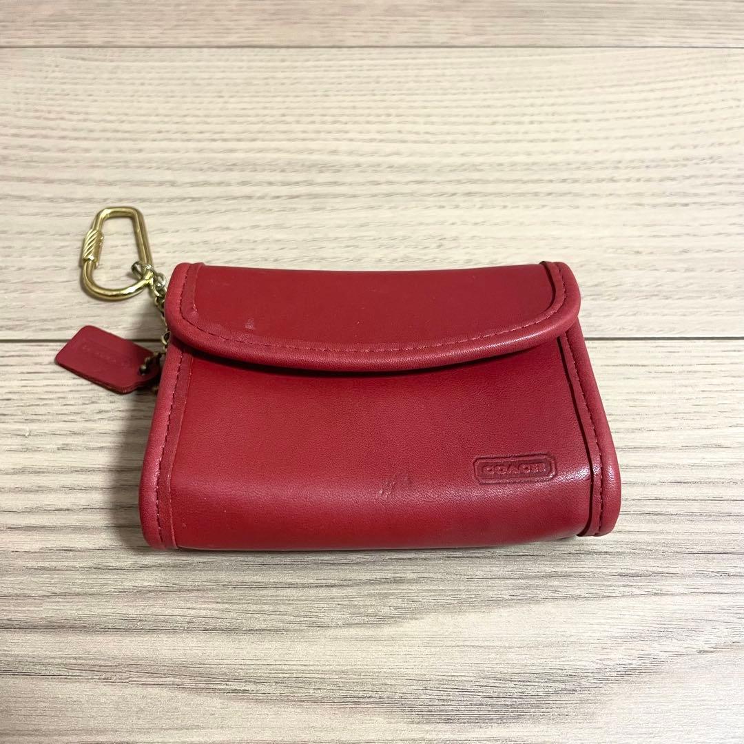 小物 OLD COACH 7219 MULTI FUNCTION PURS RED