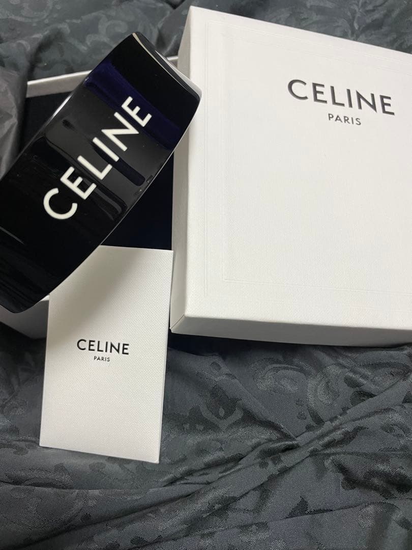美品 CELINE ブラック カチューシャ ヘアバンド セリーヌ