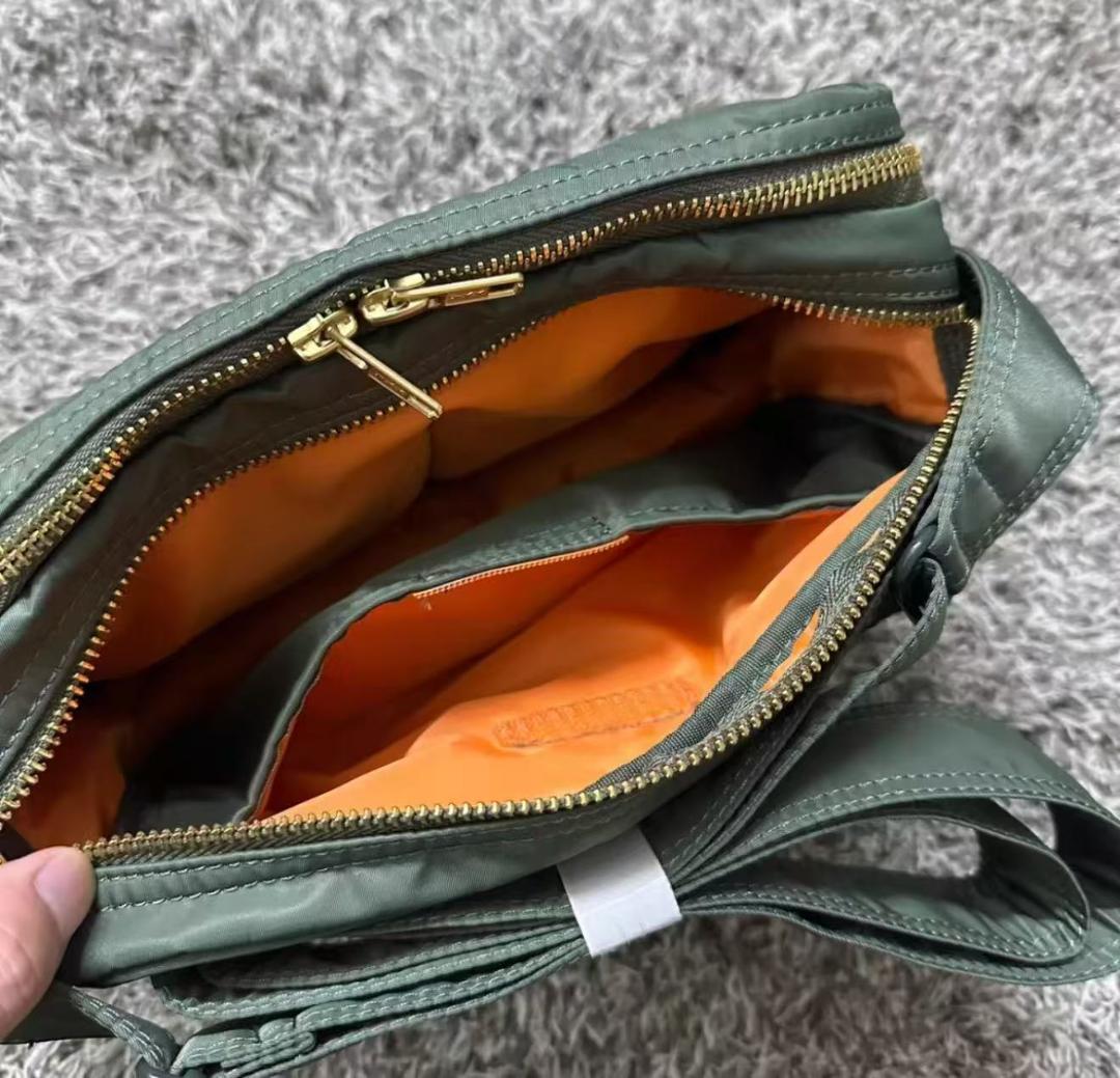 PORTER ポーター タンカー 2層式 ショルダーバッグ 緑色 セージグリーン