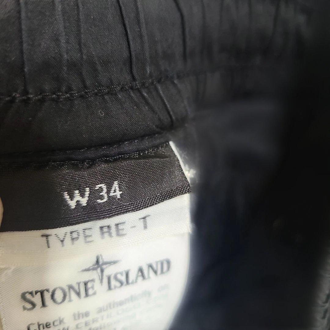 stone 黒 ストーンアイランド w34 カーゴパンツ ブラック