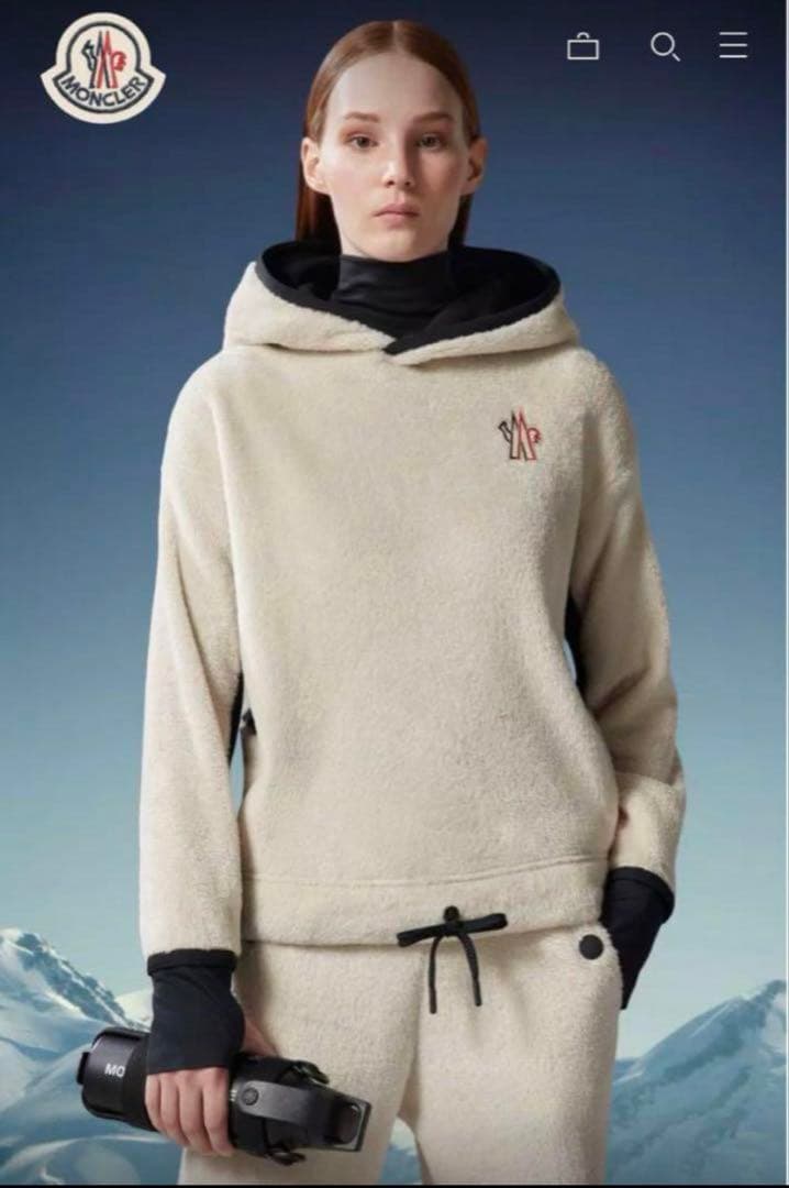 Moncler正規品フリースフーディ