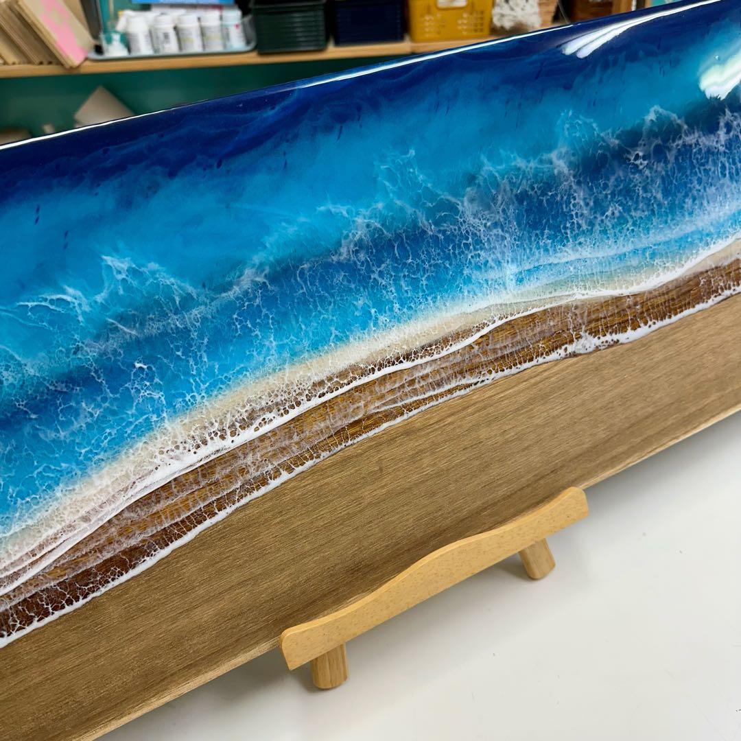 BIGサイズパネル No.177  オーシャンパネル　レジンアート　海アート