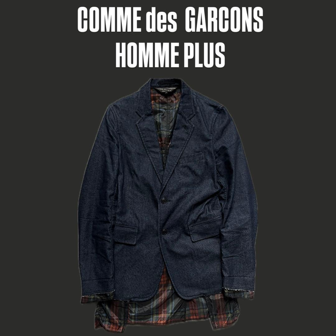 2014SSコムデギャルソン オムプリュス チェックドッキング ジャケット M