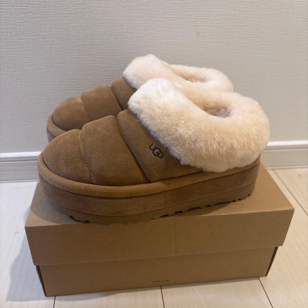 UGG ブラウン 厚底ムートンブーツ