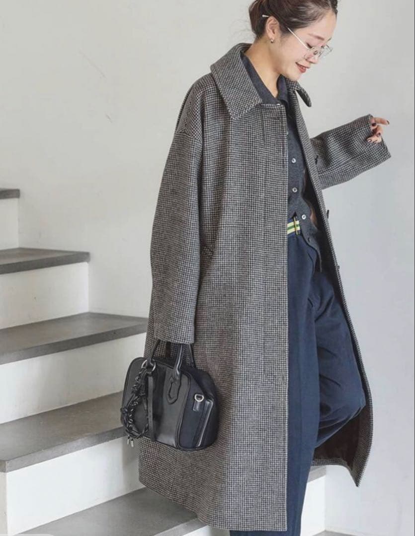 JOURNAL STANDARD ステンカラーコート グレー ウール GLAY