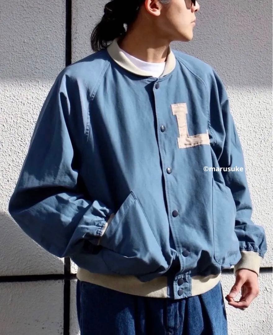 Quigley キグリー　スタジャン　ジャケット　ネイビー　roku