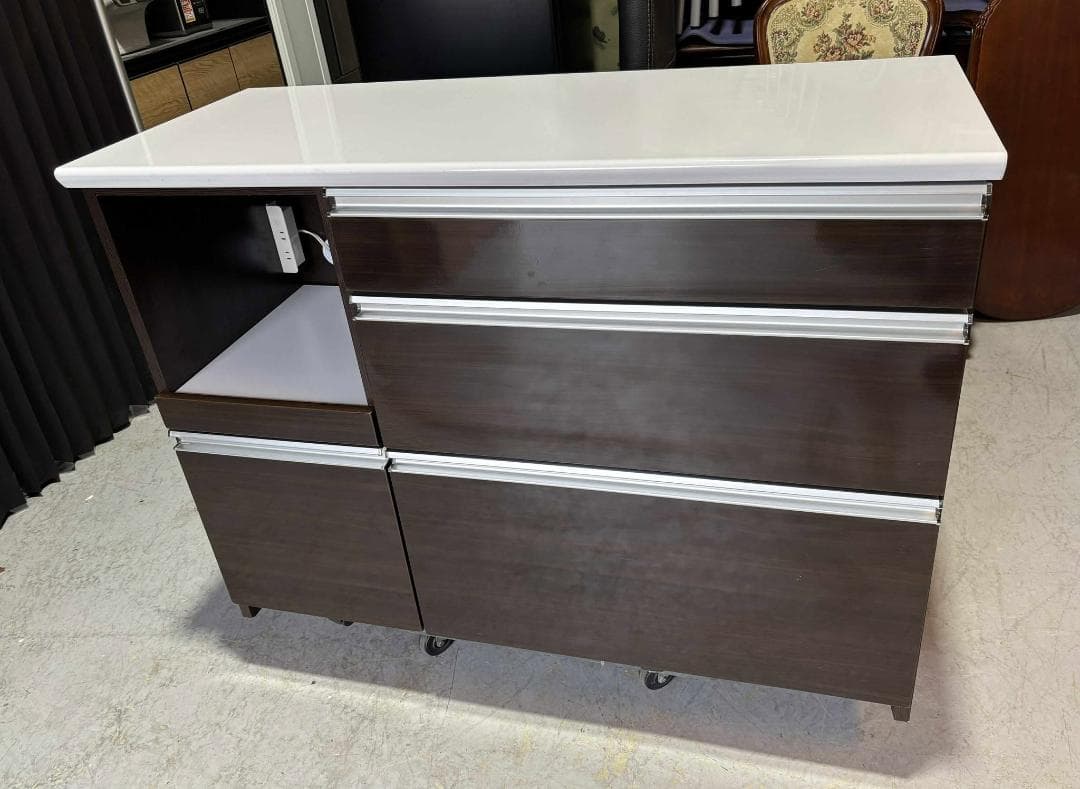 m 国産 木村商事 キッチンカウンター、キッチンボード、幅117cm