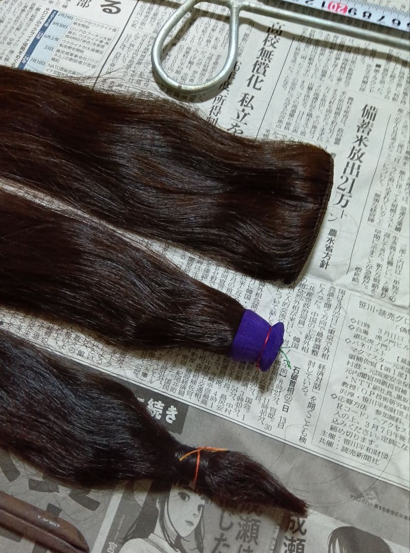 日本髪　かもじ　前髪立て　前髪おさえ　マーセルアイロン