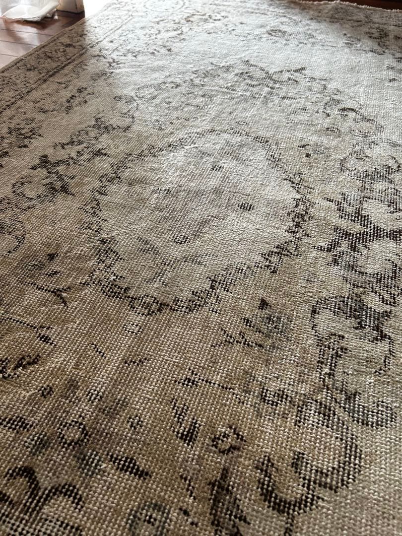 210×115 shabby chic style トルコ ヴィンテージラグ