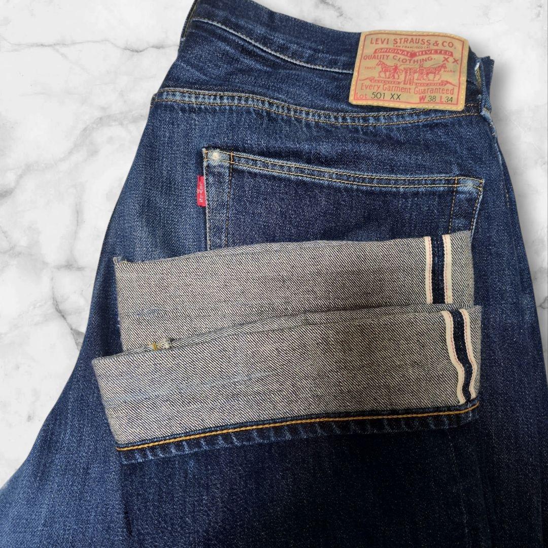 LVC 501XX 1955年 BIGE セルビッチ デニム 日本製 W38