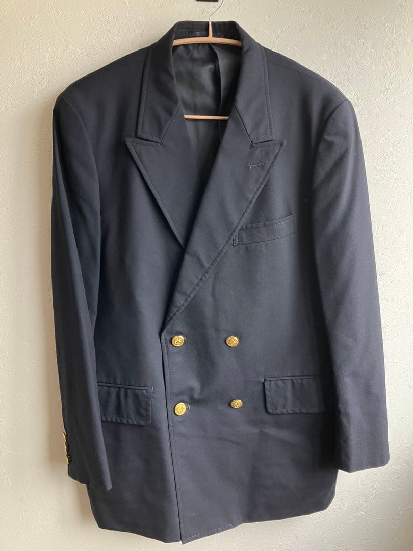 J.PRESS ２代目タグ ダブル 紺ブレ 金ボタン ウール 175