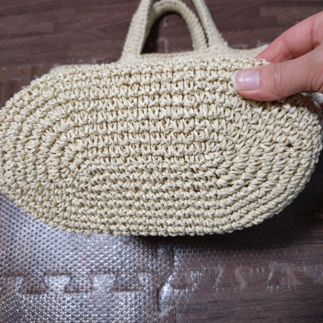 DEAN & DELUCA かごバッグ 収納袋付き