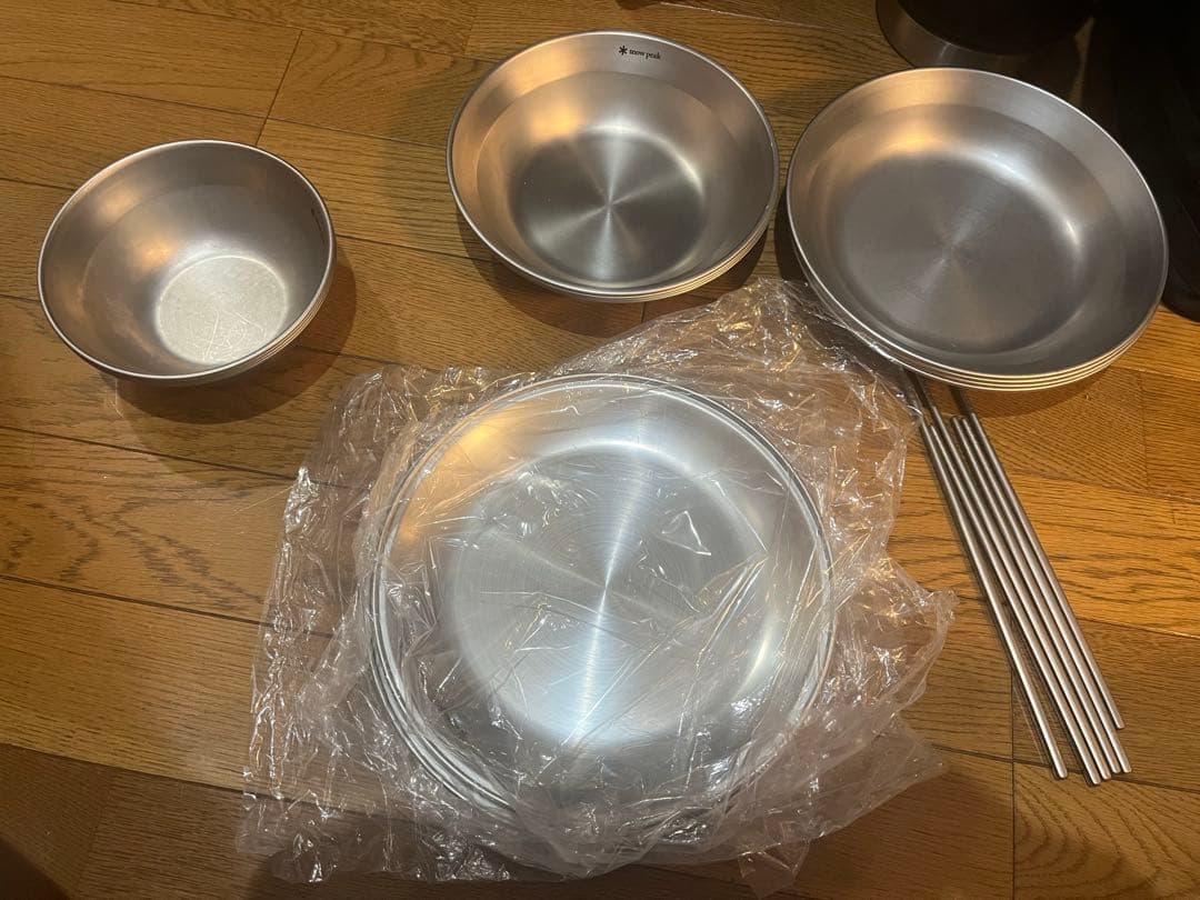 スノーピーク　 peak テーブルウェアセット L ファミリー4枚セット