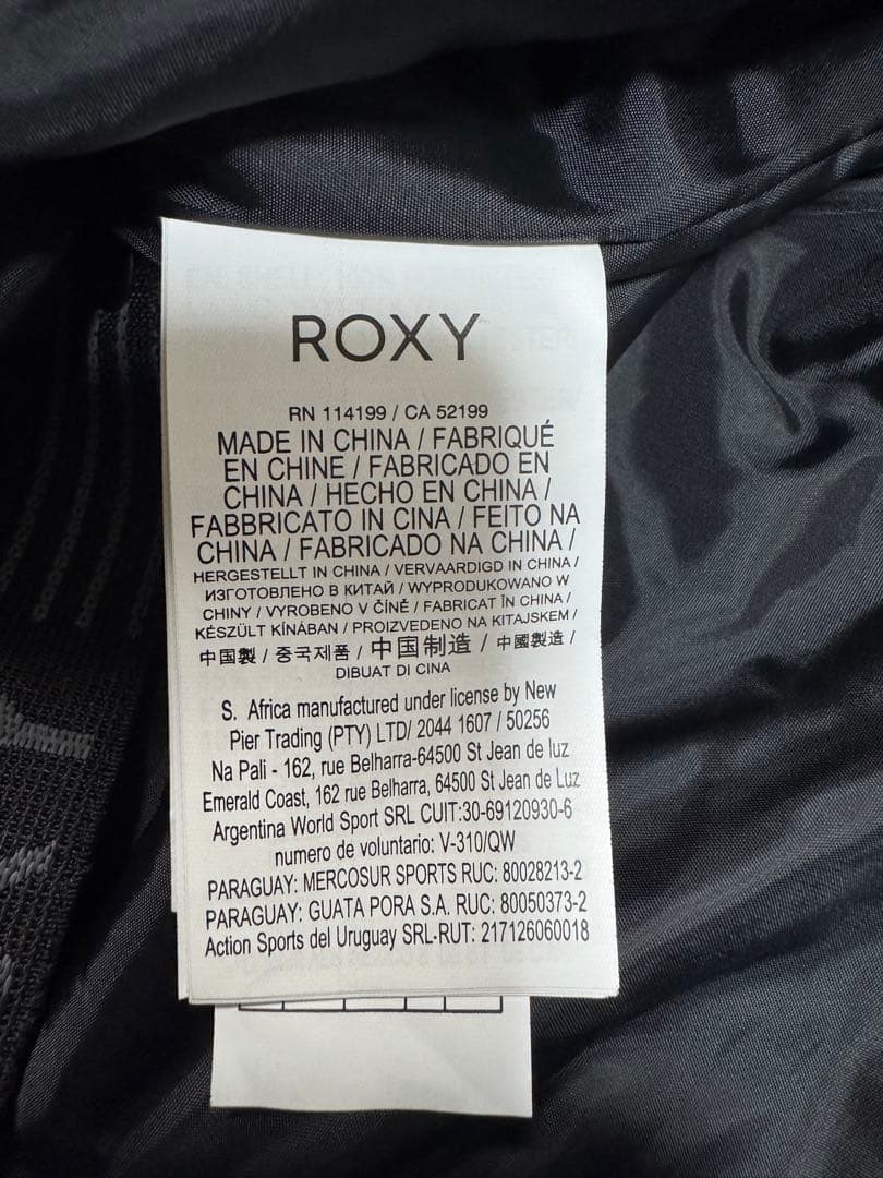 【ROXY】スノーボードウェア 女性用 黒