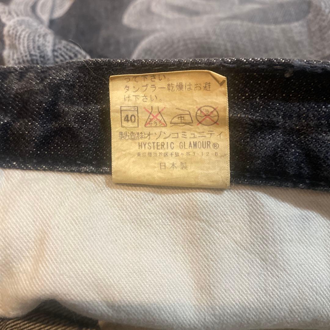 ヒステリックブルー　ヒステリック　デニム　マイクロミニスカート　スネーク柄　M