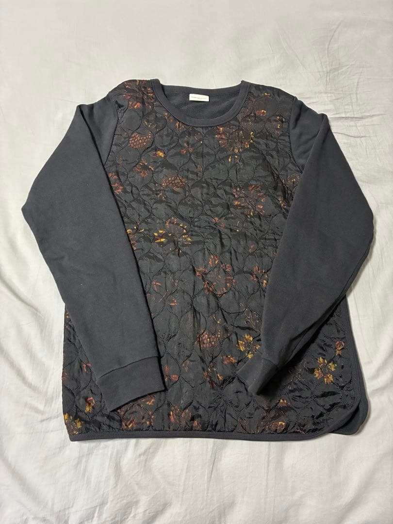 DRIES VAN NOTEN 花柄キルティング スウェット S