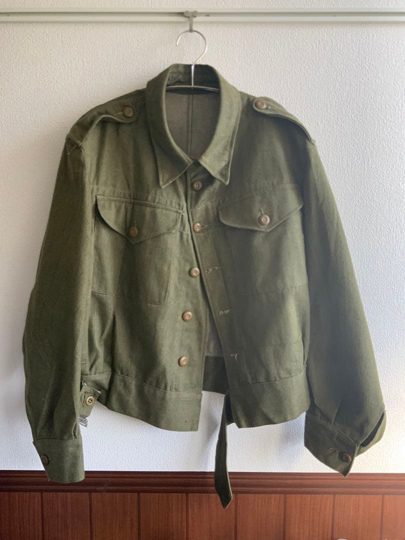 1950年代　イギリス軍　グリーンデニム　ジャケット